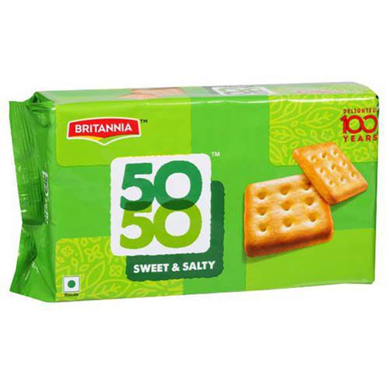 Britannia 50-50 Sweet and Salty Biscuit Family Pack (6X62gms)