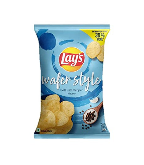 Lay's Wafer Style Potato Chips - Salt with Pepper, 40g