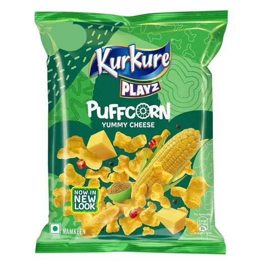 Kurkure Yummy Cheese Puffcorn  Chips, 50g