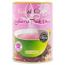 Royal Chai Kashmiri Pink Chai Tin Sweetened 400g