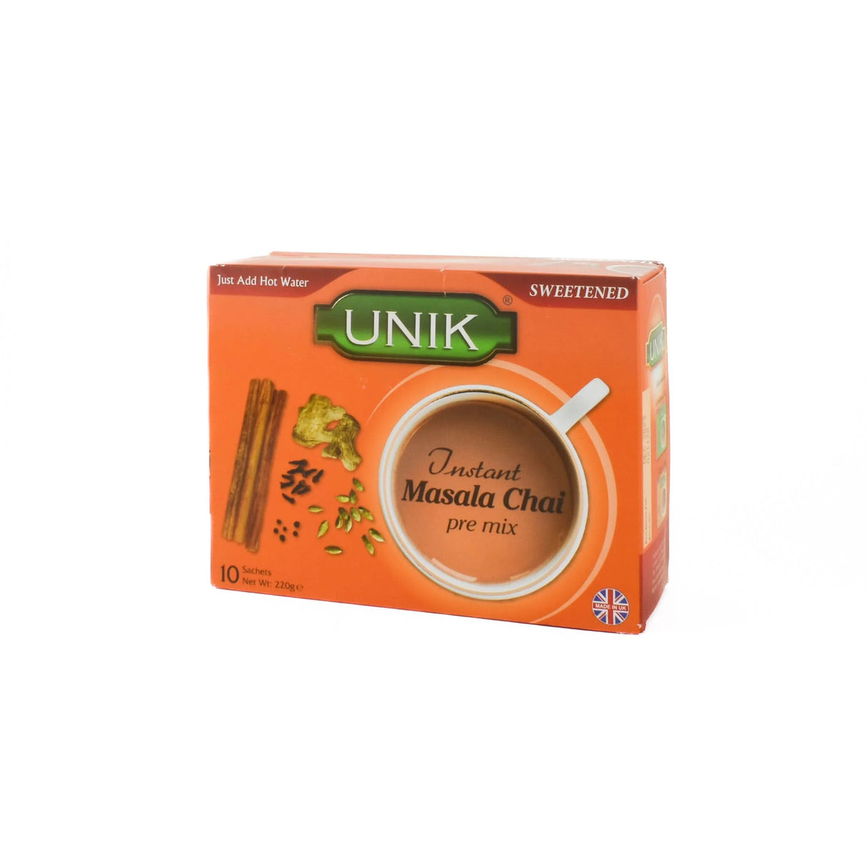 Unik Masala Chai, Sweetened, 220g