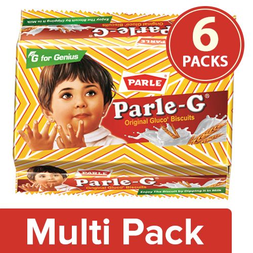 Parle-G, 6x 80 g Multipack Parle Gluco Biscuits