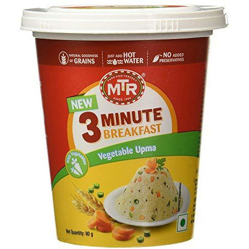 MTR 3 Minute Breakfast Vegetable Upma Cup 80g