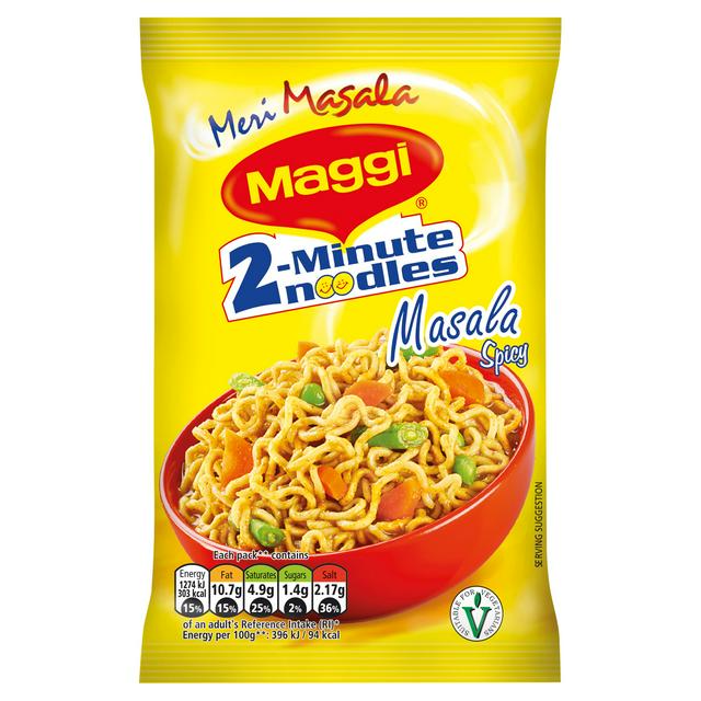 Maggi 2 Minute Classic Indian Noodles Masala Spicy 70g [ Pack of 6 ]