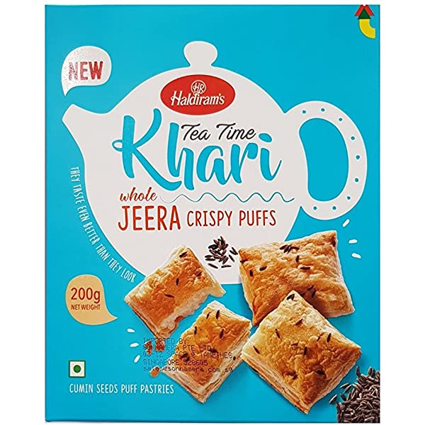 Haldiram's Tea Time Jeera Khari Crispy Puff 200g