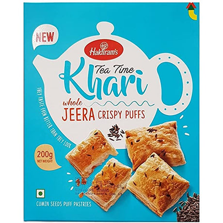 Haldiram's Tea Time Jeera Khari Crispy Puff 200g