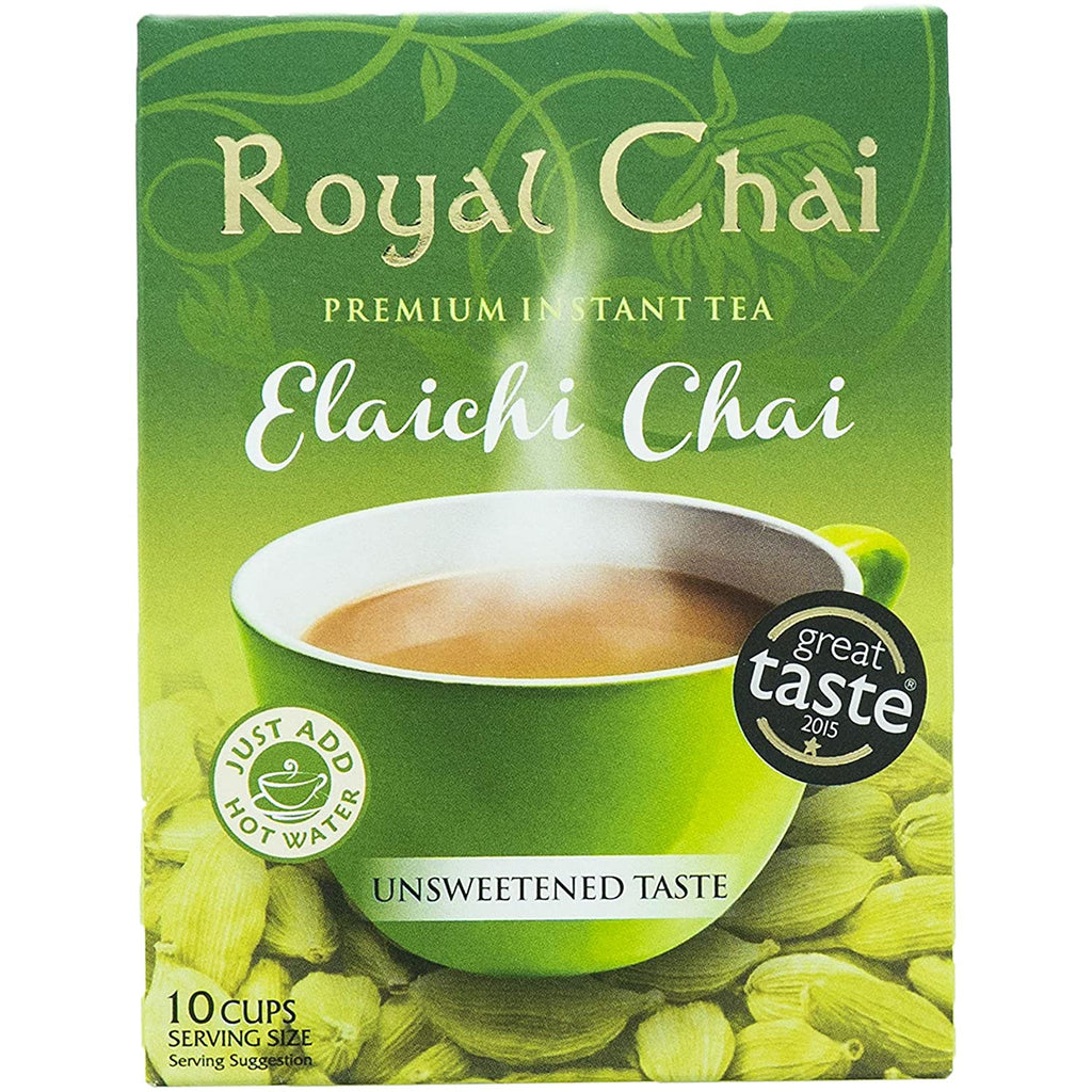 Royal Chai - Premium Instant Tea - Cardamom Unsweetened 180gms