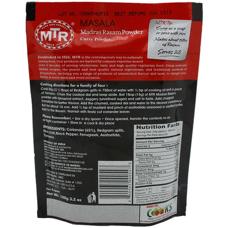 MTR Madras Rasam Powder 100gms