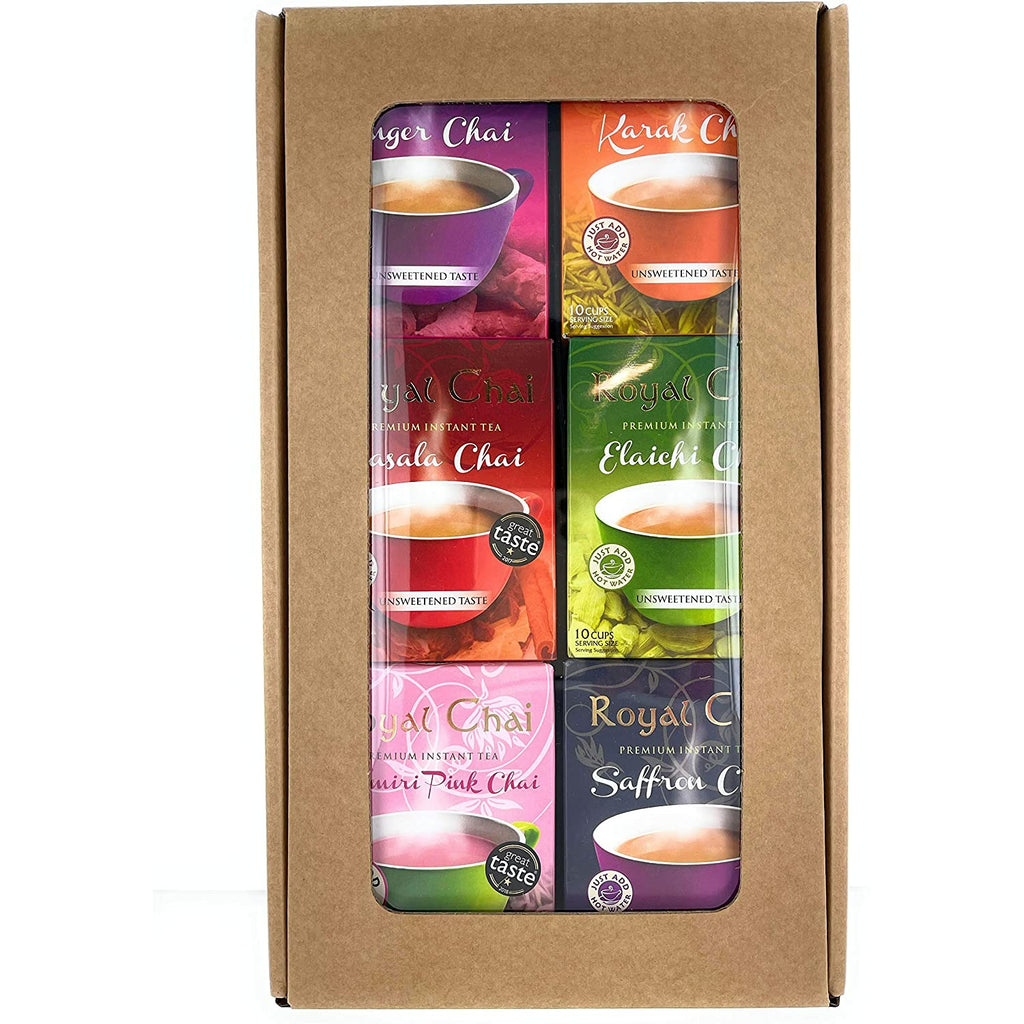 Royal Chai Instant Tea 6 Pack Variety Gift set (Unsweetned)