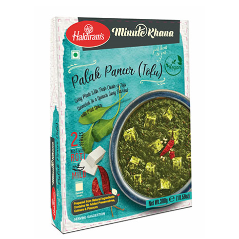 Haldiram's Minute Khana Palak Paneer (Tofu) 300g