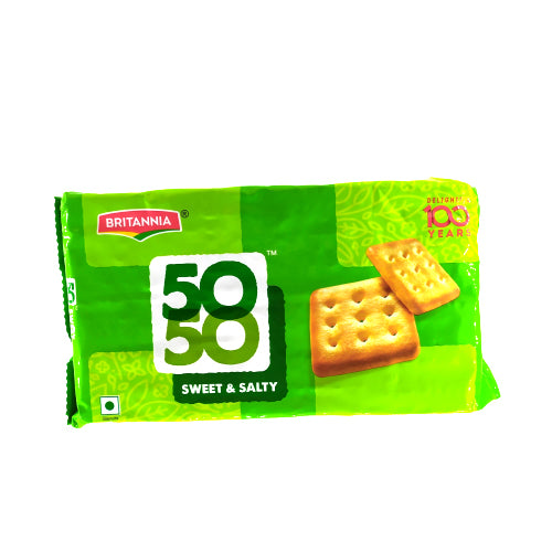 Britannia 50-50 Sweet and Salty Biscuit Family Pack (6X62gms)