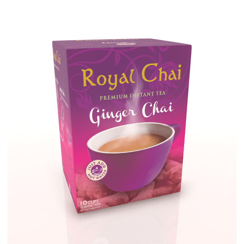 Royal Chai Ginger Tea Sweetened 220gms | Instant Tea Mix