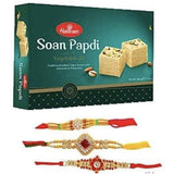 Rakhi Gift | Haldirams Soan Papadi with Rakhi & Roli Chawal Pack | UK Next Day Delivery
