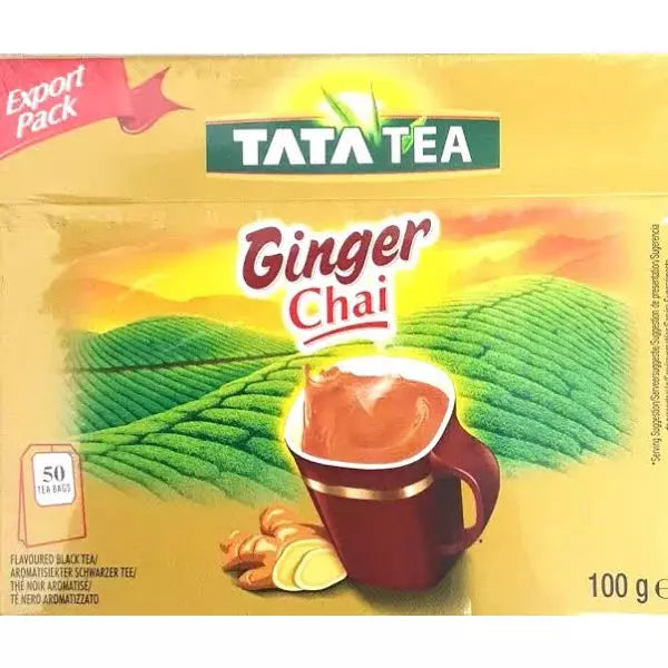 Tata Tea Ginger Chai 100g |50 Tea Bags